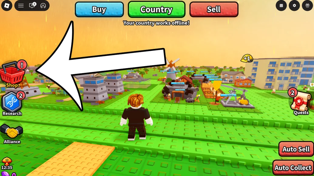 Mini War codes redemption screen